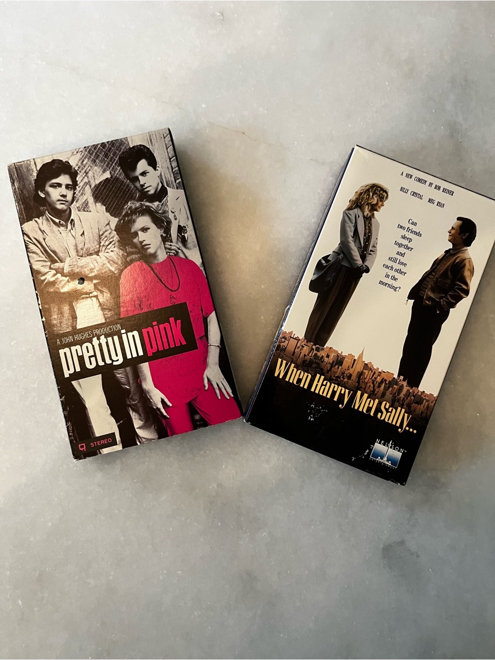 Vintage VHS Movie Lot Pretty in Pink & When Harry Met Sally Romantic Comedies
